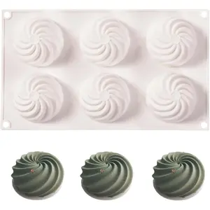 Dessert Mousse Cake Molds , Cheese Cakes Truffles Brownie Pops  Molds 6-Cavity Dessert Molds  for Baker Pastry Chef
