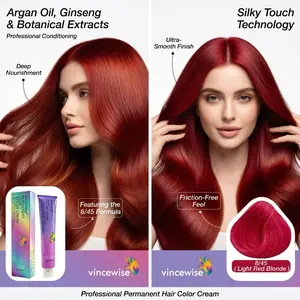 Vibrant Permanent Hair Dye, Instant Bright Color, Salon Effect at Home, Rich Deep Shade, Smooth Glossy Finish, Long-Lasting