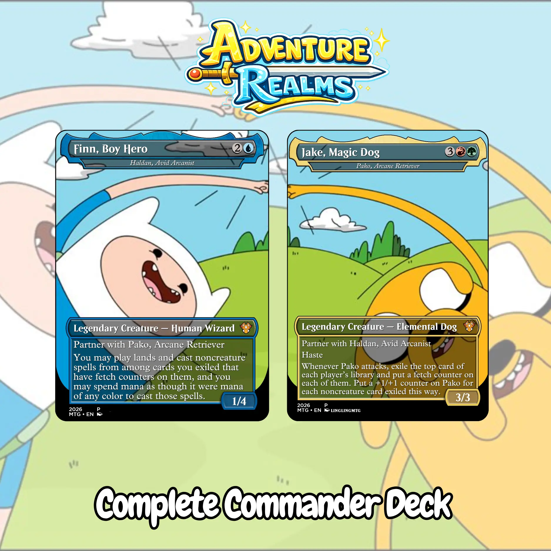 Fantasy Adventure Legends Proxy Deck (100 Cards + Tokens)