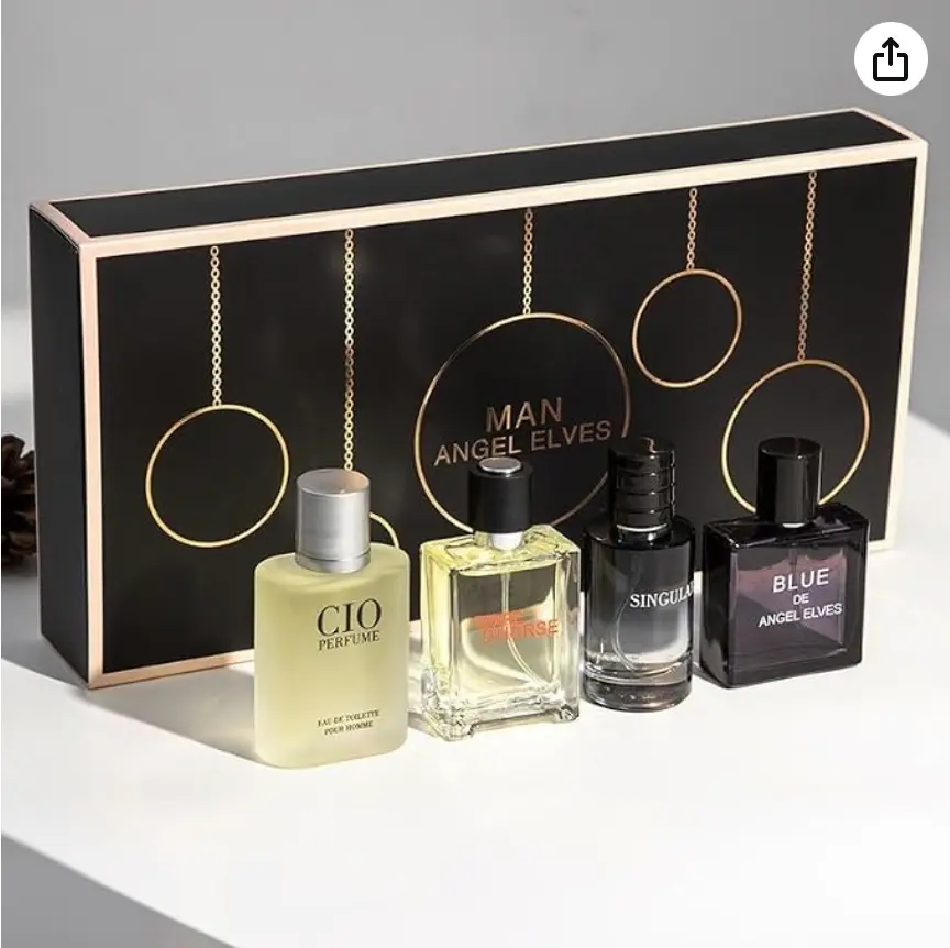 Men's Perfume Gift Set 4x30ml PassionateGentleman Blue Cologne I miniperfumes I Citrus Woody & Ocean Notes  Eau deToilette I Gift for Him Fragrance Sets Box distinct scent campingess, Long lasting perfumes/perfume for men/perfume for women