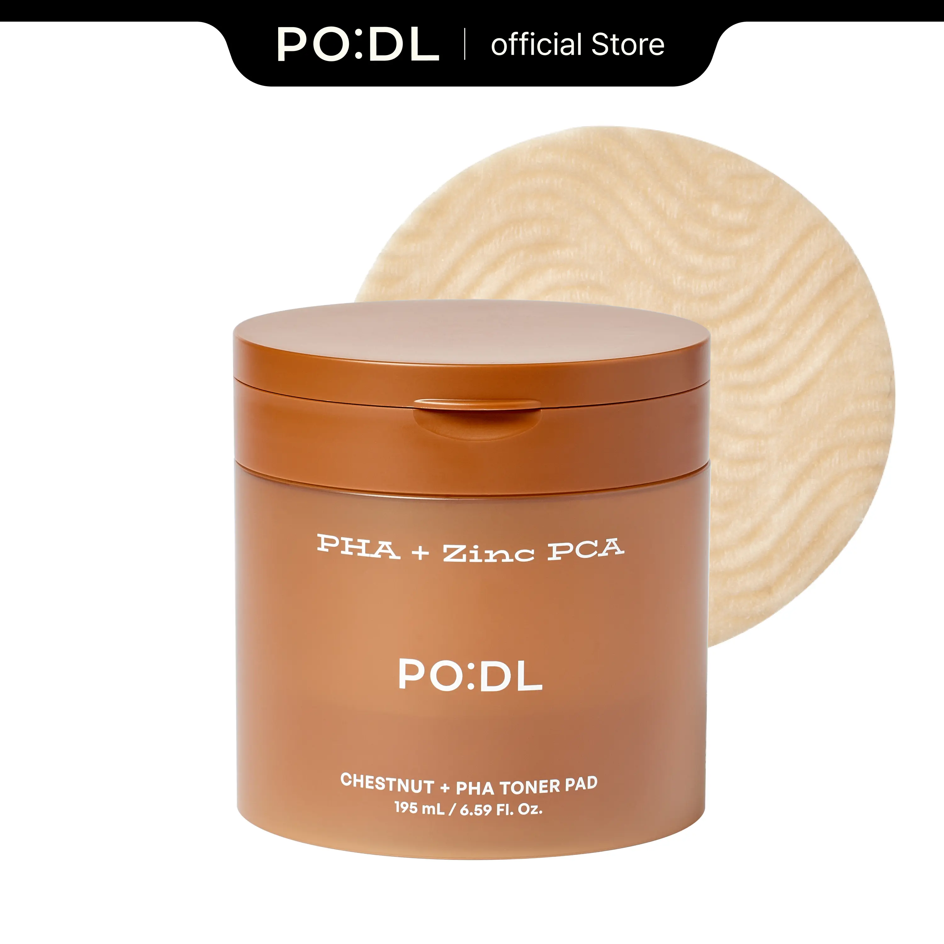 [PODL] PHA Korean Chestnut Toner Pads | Daily Exfoliating Toner Pad for Blackhead & Pore Care with Zinc PCA | Dual-Textured Pore Pads for Sensitive Skin | Smooth Skin | Zero-Irritation | Korean Skin Care |70 Pads Hydrating