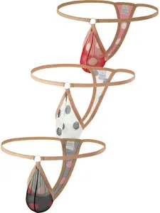 Men's Ultra-Thin Mesh Underwear Set, High-Waisted Transparent Elastic Fashion Briefs, Breathable Comfort Summer Shorts, 3-Pack