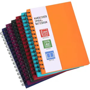 6 count Hardcover Spiral Notebook for Work, A5 Spiral Notebooks, 160 Pages 5.5x8.5in Small Journal for School and Gifts, Assorted Colors