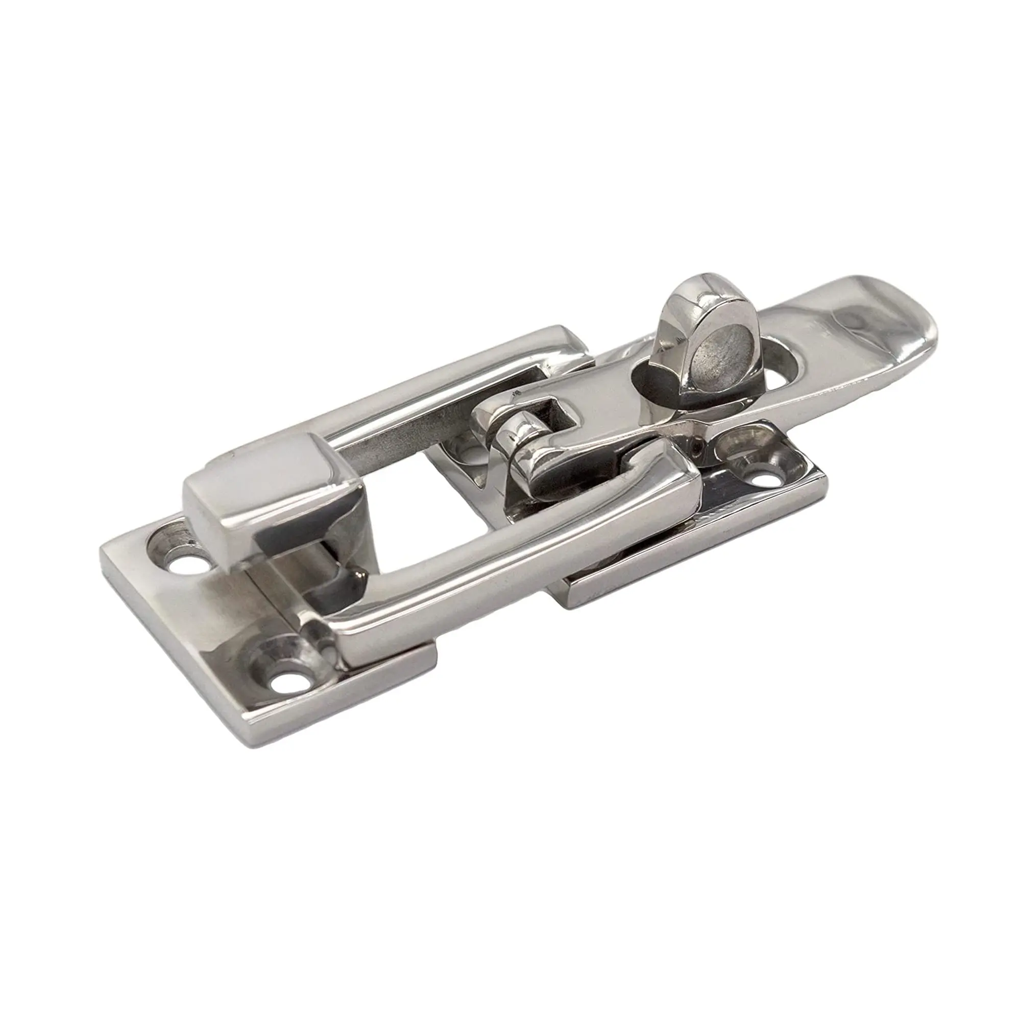 MARINE CITY Clamp Locking Cam Latch 316 Stainless Steel Polished Finish Corrosion Resistant 6 Fixing Points for Yachts and Boats