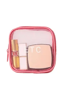 Letter Pattern Makeup Bag, Portable Cosmetic Storage Bag, Zipper Makeup Organizer Pouch, Versatile Storage Bag for Travel, Gym, Office, Home