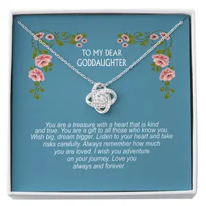 Goddaughter Necklace, Confirmation Gifts For Girls, Goddaughter Gifts From Godmother, Baptism Gift, First Communion Custom Necklace