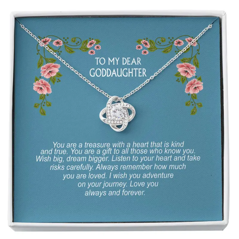 Goddaughter Necklace, Confirmation Gifts For Girls, Goddaughter Gifts From Godmother, Baptism Gift, First Communion Custom Necklace