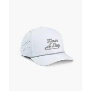 Have A Day White Perforated Performance Hat