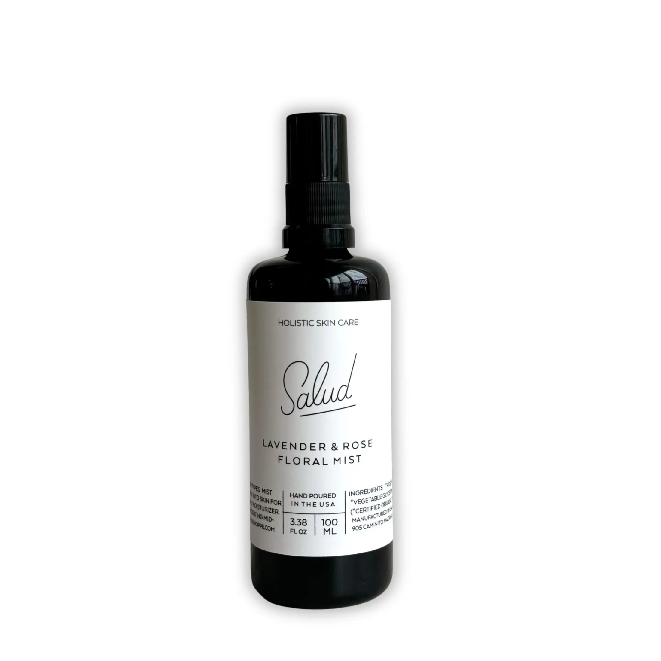Salud Jasmine Rose Floral Mist - Hydrating Aloe Vera Gel Moisturizer with Refreshing Jasmine & Rose Scent for All Skin Types