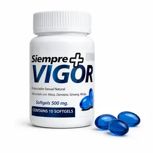 PEAK VITALY CAPSULES | Siempre+ | Natural Herbal Complex with Maca, Ginseng, Damiana & Tribulus (10 Softgels)