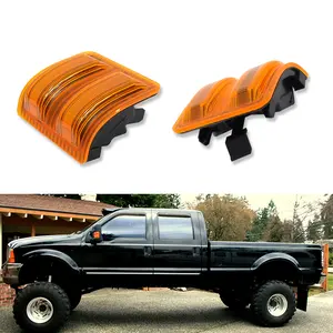 2pcs For Ford F250 F350 F450 F550 Amber Lens Side Mirror Marker Signal lamps Light Housings, Replace OEM 7C3Z13776B, 7C3Z13776C, 7C3Z13776A, C2AZ13466C