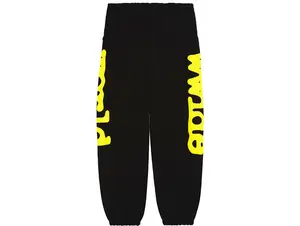 Sp5der Beluga Sweatpants Onyx/Yellow