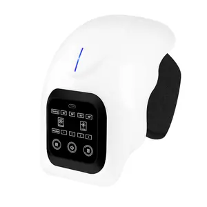 Cordless Rechargeable Adjustable Vibrating Massager with Hot Compress - Home Knee Joint Care Therapy Pad, Ideal Personal Care Gift