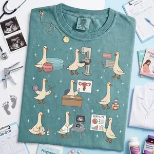 Comfort Colors  OBGYN Silly Goose Shirt - Funny Gynecologist Doctor Tee, Obstetrician Gift, Midwife Gift, Pregnancy Doctor Healthcare Worker Shirt