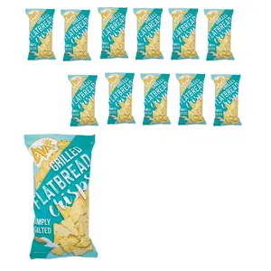 Ava's Simply Salted Flatbread Crisps, 6.5 oz, 12 Pack