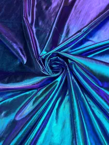 Iridescent Purple Coated Spandex Pleather