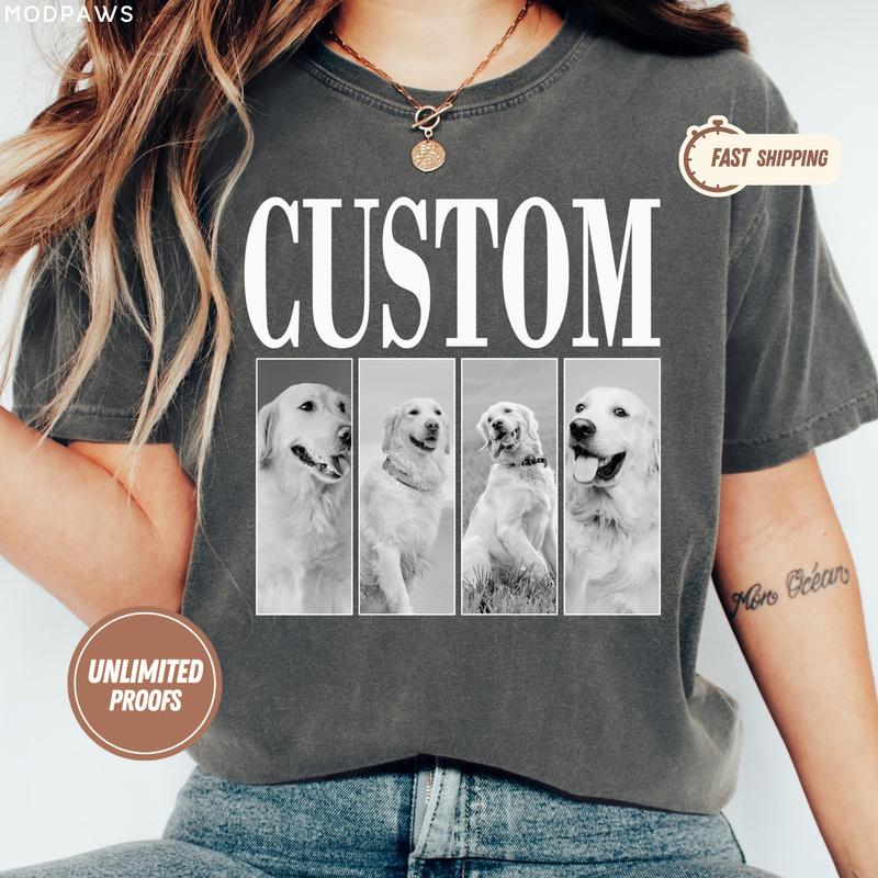 Vintage Bootleg Dog Shirt – Custom with Pet Photo and Name