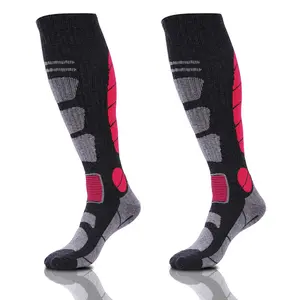 Ski Socks Merino Wool Thermal Knee High Winter Snowboard Sport Socks Men Women, Hunting Quick Dry  Comfortable Breathable