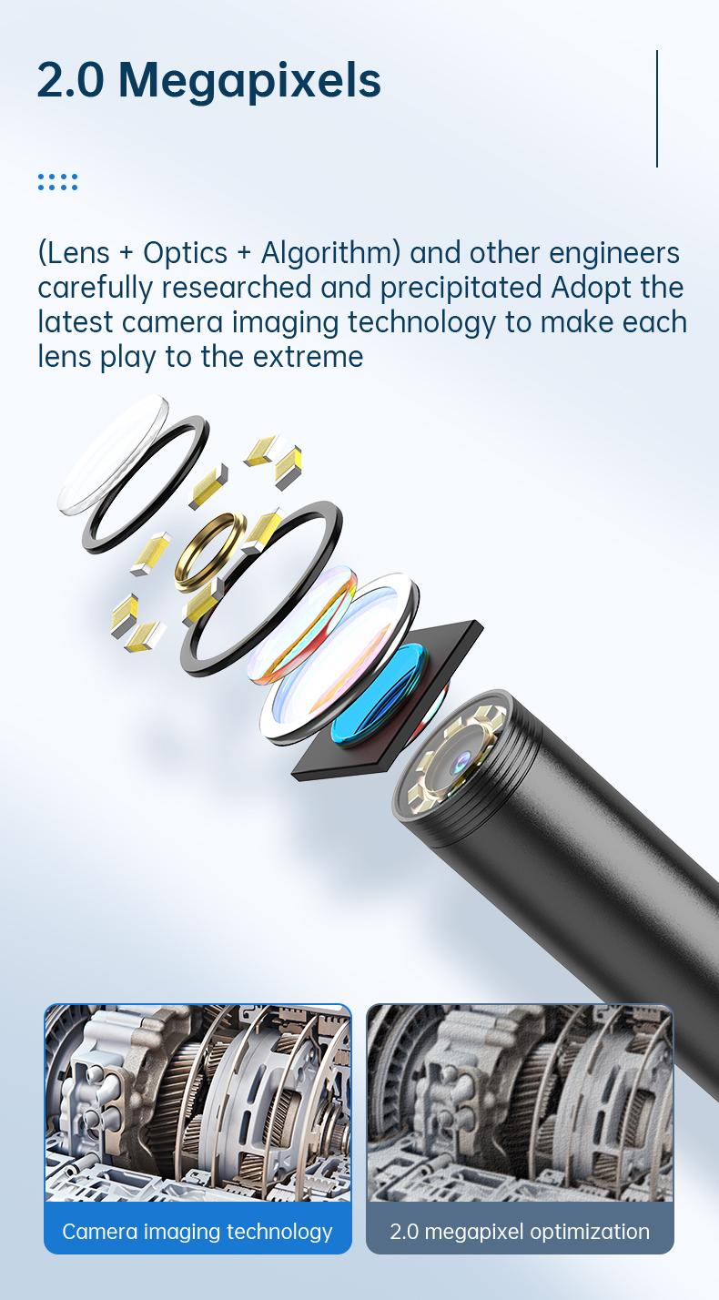 Multifunctional 1920P HD Borescope Endoscope Camera, IP67 Waterproof Inspection Tool with 8 Adjustable LED Lights, 16.4ft Semi-Rigid Snake Camera for Car Repair, Home Appliance, Pipeline, Mold & Wiring Inspection, Gift for Boyfriend, Husband, Father outdo Multifunctional 1920P HD Borescope Endoscope Camera, IP67 Waterproof Inspection Tool with 8 Adjustable LED Lights, 16.4ft Semi-Rigid Snake Camera for Car Repair, Home Appliance, Pipeline, Mold & Wiring Inspection, Gift for Boyfriend, Husband, Father outdo
