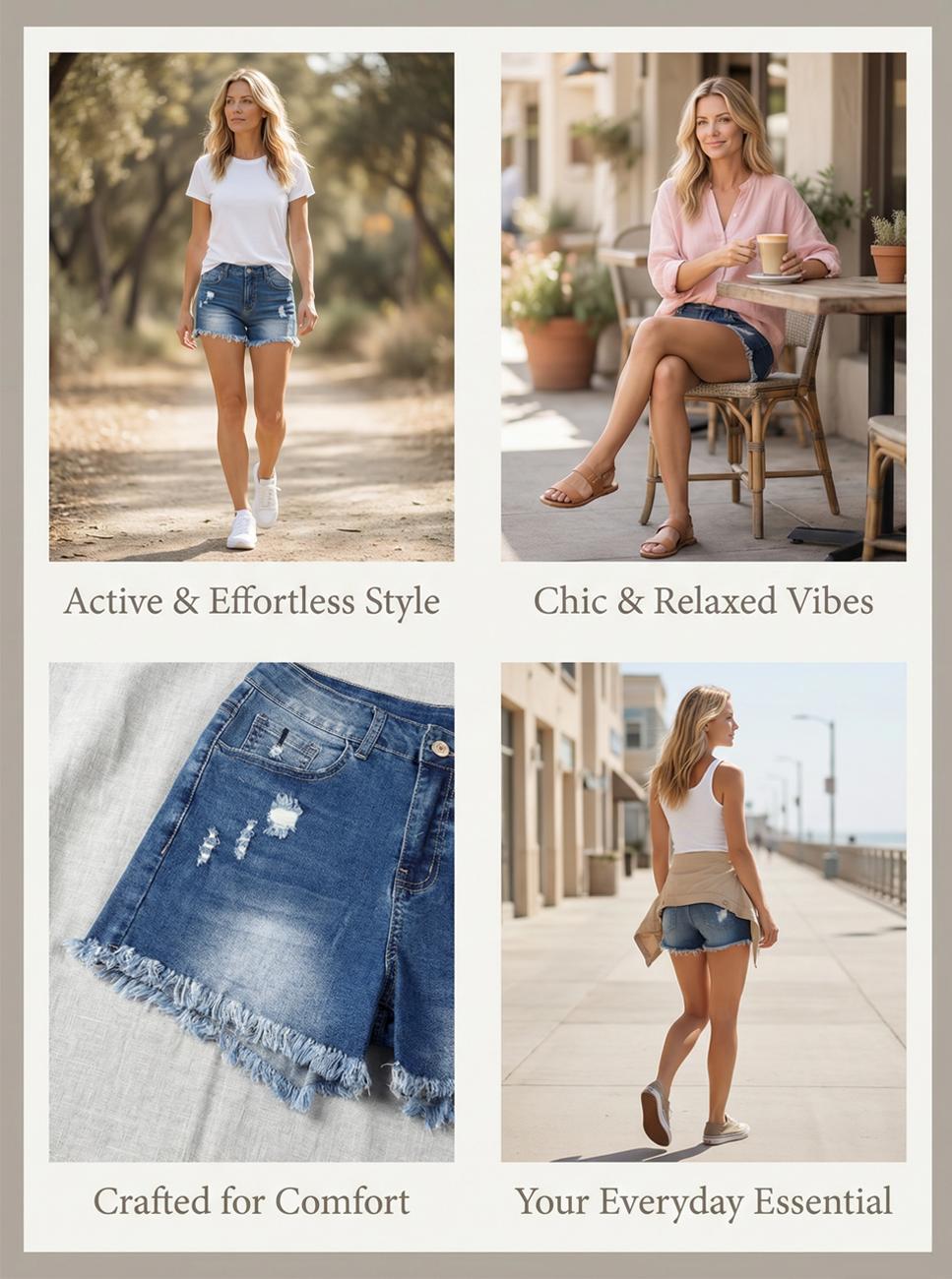 Yimoon  Women's casual jeans Retro washed and frayed design, athletic stretch jeans 2026 New Model Streetwear stretch jeans Womenswear