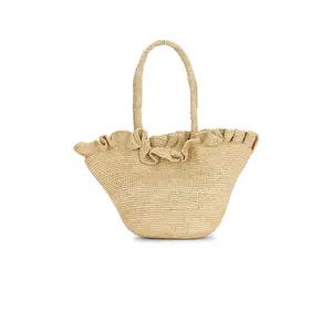 Loeffler Randall Cyrus Woven Tote Bag in Natural Raffia