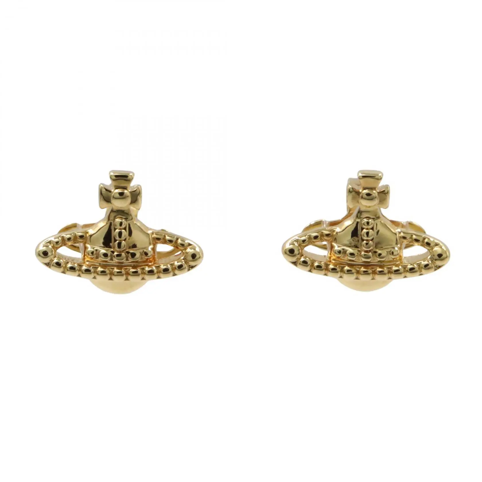 Pre-owned vivienne westwood Brass Small Leather Goods Earrings