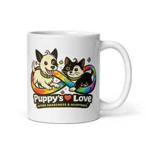 Puppy’s Love Autism Awareness Mug