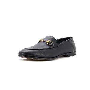 Pre-owned Gucci Women's Jordaan Loafers Leather by Rebag