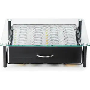 Capsule Storage Drawer Organizer - Stylish Mixology  Drink Mixer Holder Dispenser - Home Bar Accessories for  Maker Machine - Holds Up to 36  Capsules