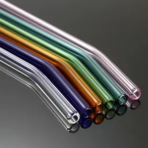 Reusable Glass Straws, Eco-Friendly Kitchenware Bar Utensils