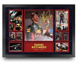 DANIEL RICCIARDO F1 MONACO GP 2018 SIGNED LIMITED EDITION No No Framed MEMORABILIA