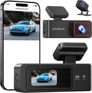 K Dash Cam Front and Rear with GB SD Card, Wireless WiFi Dash Camera for Cars, .''Screen Mini Dashcam Front and Back, Support GSensor/Time Lapse  Kinds Parking Monitor