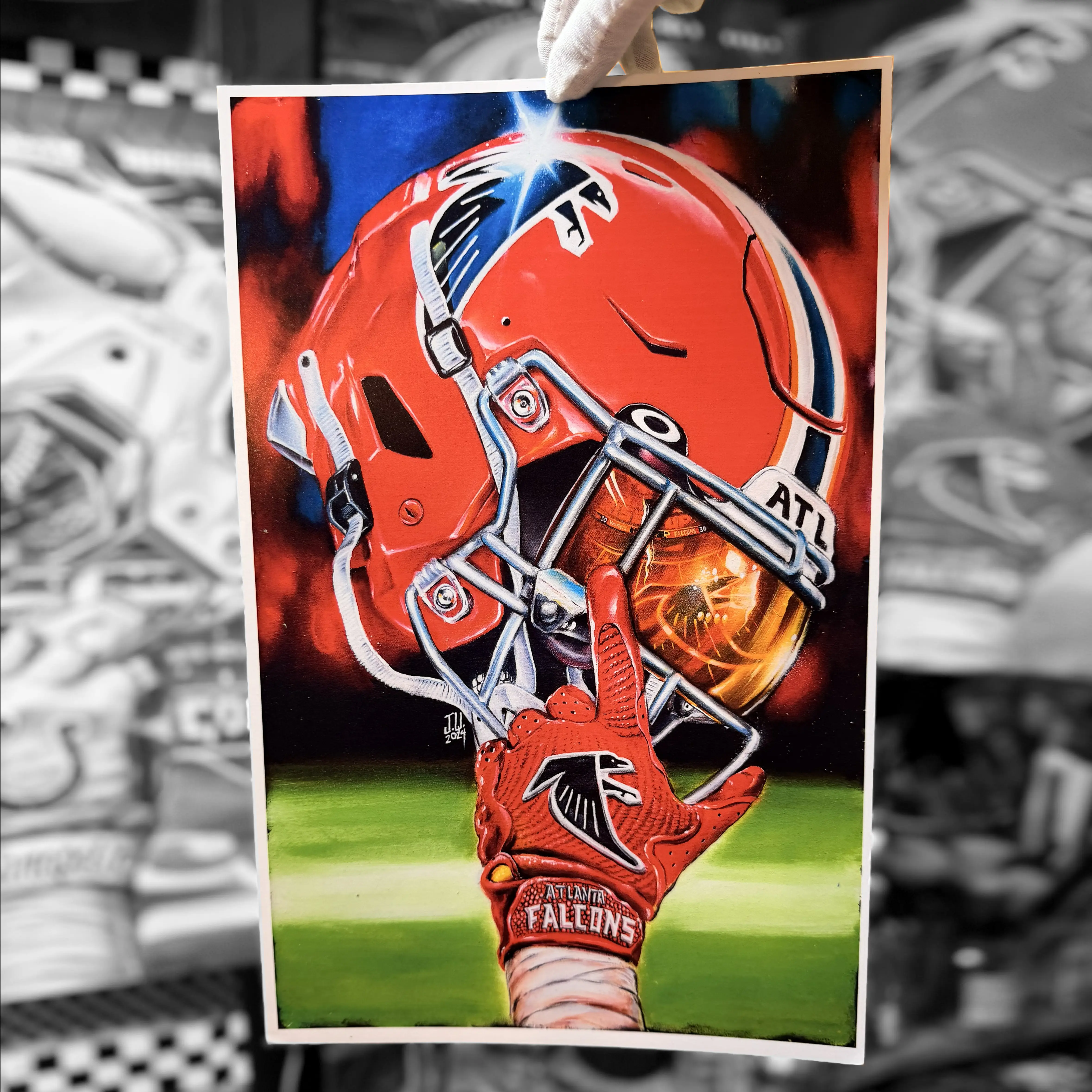 Jeremy Worst Football Fan Art Posters & Canvas Prints Signed by the Artist- Multi-Size (11x17,16x24,24x36) Limited Edition