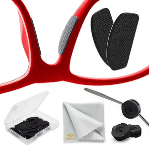 Eyeglass Nose Pads Grips 1 Mm Adhesive Glasses Nose Grip Non Slip Silicone Eyeglasses Nose Pads anti Slip Sunglass Nose Pads Bridge 6 Pairs 1Mm X 7Mm X 16Mm