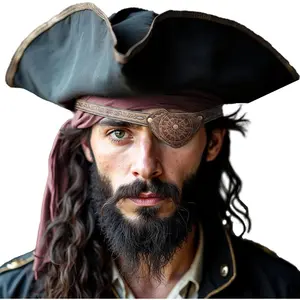 Medieval Embossed Pirate Eye Patch,  Faux Leather Eye Mask  Accessories, Renaissance Eye Cover