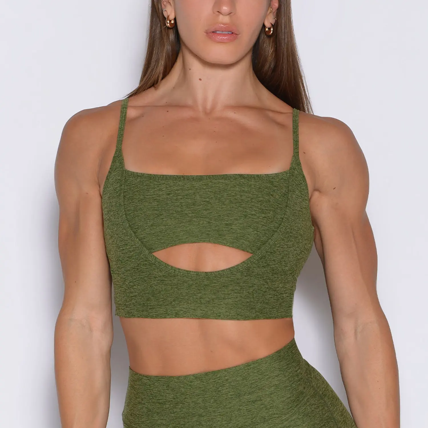 Dusong Green Bra