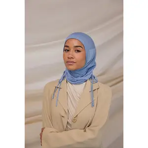 VELA Wild Blue Ruching Lite Instant Hijab