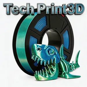 Tech Print3d Dual Color Pla Filament 1.75mm, 250g Spool for 3D Printer & Pen, High-Quality Material for Precision Printing