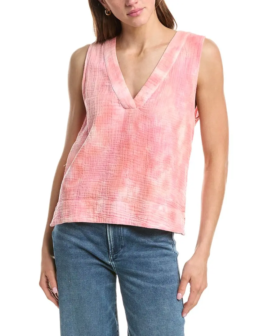 Faherty Dune Gauze Popover Top