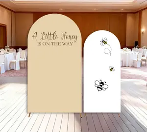 15-day Delivery A Little Honey is on the way Arch Cover Backdrop Bee Baby Shower Party