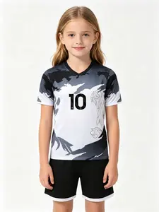 Sports Set 26/27, Boys Girls Soccer Jersey, Breathable Football Fan, Holiday Gift, Training & Casual Wear