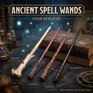 Handcrafted Resin Magic Wand-Mystical Fantasy Wizard Prop,Cosplay Accessory,Interactive Play Toy,Collectible Gift for Toys& Hobbies Enthusiasts, Role Play Party Decoration