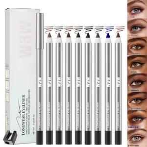 Waterproof Gel Eyeliner Pencil, Ultra Smooth Creamy Glide Liner, Smudge Resistant Long Lasting Eyeliner for Precise Winged Cat Eye Makeup, Versatile Eye Pencil for Daily & Night Looks, Beginner Friendly Definer for Inner Outer Lash Line