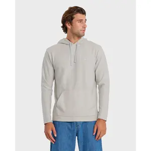 Quiksilver | Alamitos Jacquard Stripe Pullover Hoodie | Men's 100% Cotton Embroidered Logo Regular Fit | Everyday Wear & Casual Streetwear