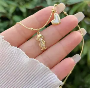 Boy or Girl Heart Necklace - Stainless Steel - 2 Options Available