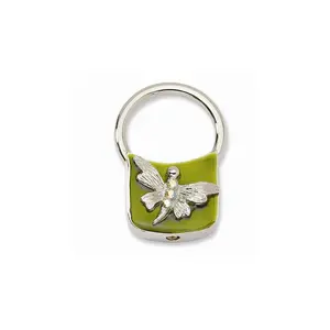 Sophia Jewelers Women's Crystal Dragonfly Enamel Key Ring