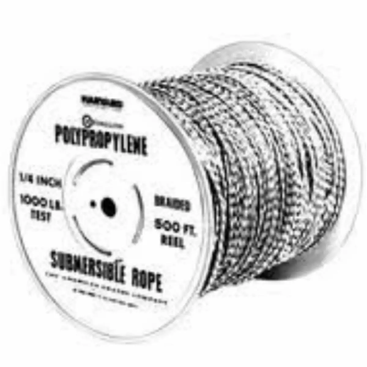 212 MAIN Heavy-Duty Marine Rope, Submersible Braided Polypropylene, 1/4 in x 500 ft, 1000+ lbs Strength, Corrosion-Resistant for Boating
