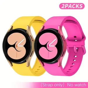 2-Piece Strap Set, Compatible with Galaxy Watch 7/6/5/4 Series, Amazft Xiaomi Models, Unisex Waterproof Sports Band, Durable & Breathable Design