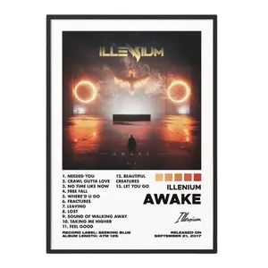 Awake By Illenium Album Poster No Frame / Album Cover Poster / Music Gift / Music Wall Decor / Album Art / Decor Home