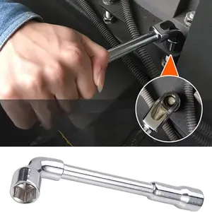 L Shaped Hex Socket Wrench, Dual Head Bendable Hex Key Tool for Mechanical Repair, Durable and Versatile Hand Tool for Various Applications